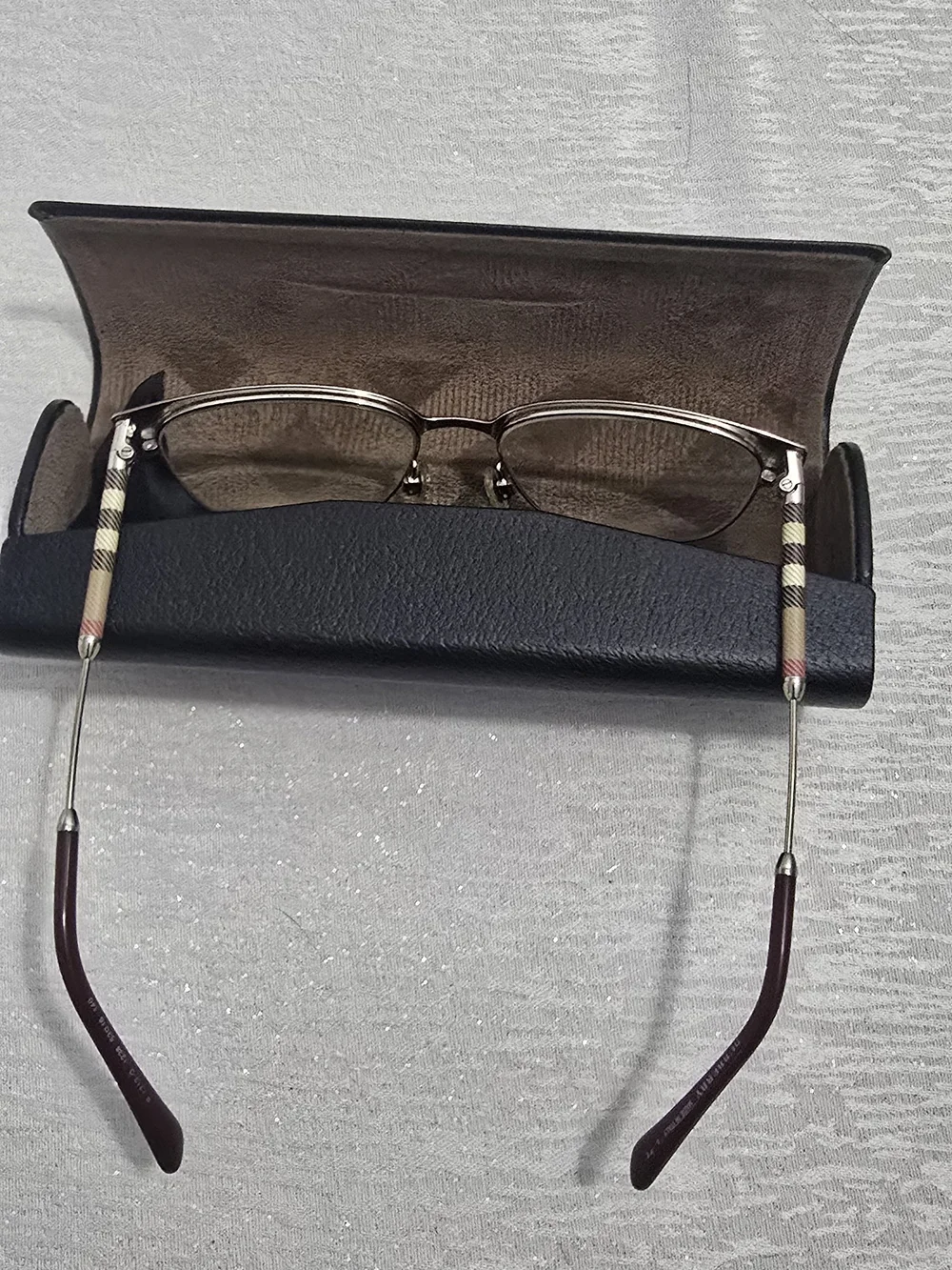Burberry Alma Cat-Eye Glasses in Bordeaux and Light Gold